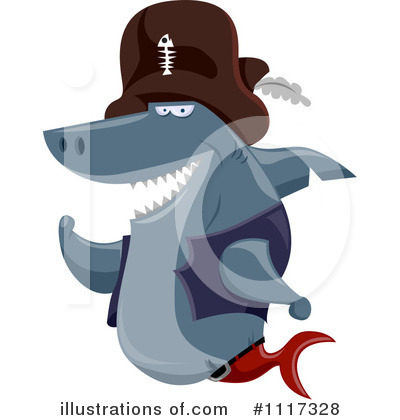 Royalty-Free (RF) Shark Clipart Illustration by BNP Design Studio - Stock Sample #1117328