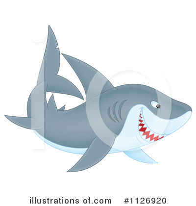 Royalty-Free (RF) Shark Clipart Illustration by Alex Bannykh - Stock Sample #1126920