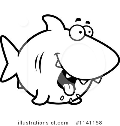 Royalty-Free (RF) Shark Clipart Illustration by Cory Thoman - Stock Sample #1141158