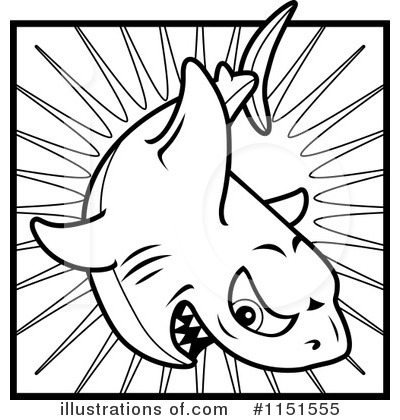 Royalty-Free (RF) Shark Clipart Illustration by Cory Thoman - Stock Sample #1151555