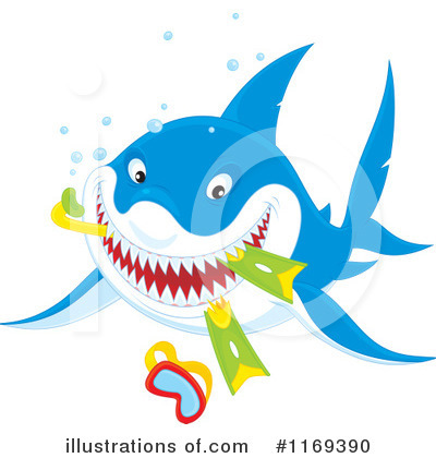 Royalty-Free (RF) Shark Clipart Illustration by Alex Bannykh - Stock Sample #1169390