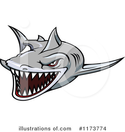 Royalty-Free (RF) Shark Clipart Illustration by Vector Tradition SM - Stock Sample #1173774