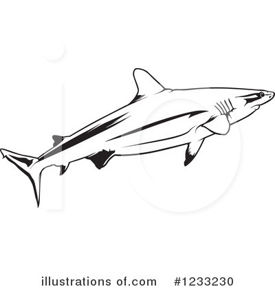 Royalty-Free (RF) Shark Clipart Illustration by dero - Stock Sample #1233230