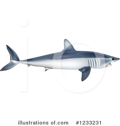 Royalty-Free (RF) Shark Clipart Illustration by dero - Stock Sample #1233231
