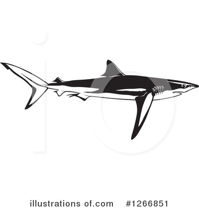 Royalty-Free (RF) Shark Clipart Illustration by dero - Stock Sample #1266851