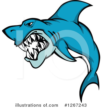 Royalty-Free (RF) Shark Clipart Illustration by Vector Tradition SM - Stock Sample #1267243