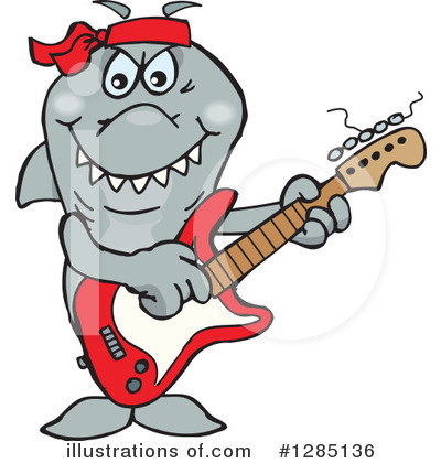 Sharks Clipart #1285136 by Dennis Holmes Designs