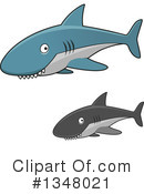 Shark Clipart #1348021 by Vector Tradition SM