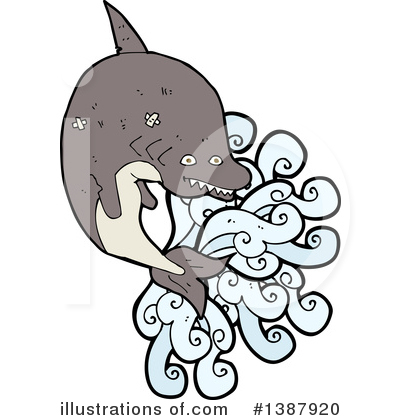Royalty-Free (RF) Shark Clipart Illustration by lineartestpilot - Stock Sample #1387920