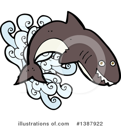 Royalty-Free (RF) Shark Clipart Illustration by lineartestpilot - Stock Sample #1387922