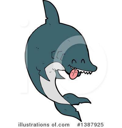 Royalty-Free (RF) Shark Clipart Illustration by lineartestpilot - Stock Sample #1387925