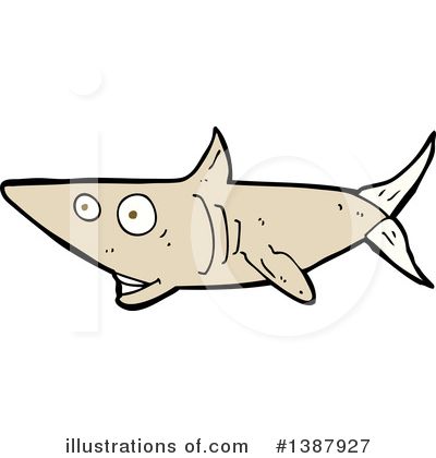 Royalty-Free (RF) Shark Clipart Illustration by lineartestpilot - Stock Sample #1387927