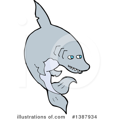 Shark Clipart #1387934 by lineartestpilot