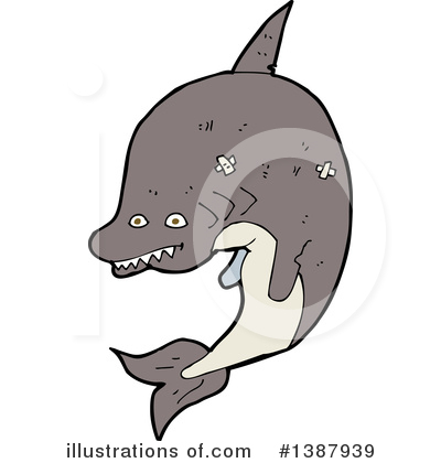 Royalty-Free (RF) Shark Clipart Illustration by lineartestpilot - Stock Sample #1387939