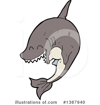 Royalty-Free (RF) Shark Clipart Illustration by lineartestpilot - Stock Sample #1387940