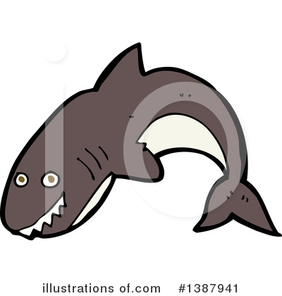 Royalty-Free (RF) Shark Clipart Illustration by lineartestpilot - Stock Sample #1387941