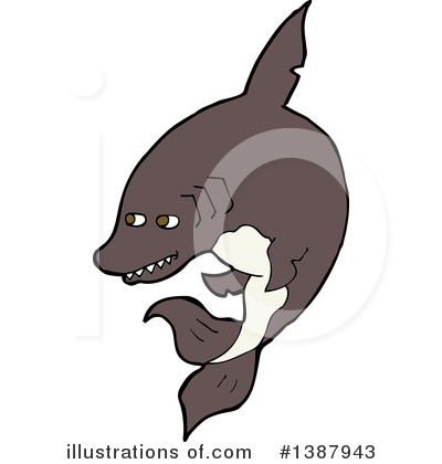 Royalty-Free (RF) Shark Clipart Illustration by lineartestpilot - Stock Sample #1387943
