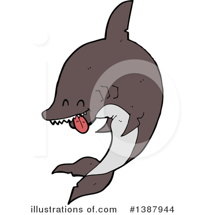 Royalty-Free (RF) Shark Clipart Illustration by lineartestpilot - Stock Sample #1387944