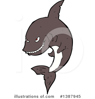 Royalty-Free (RF) Shark Clipart Illustration by lineartestpilot - Stock Sample #1387945