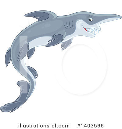 Royalty-Free (RF) Shark Clipart Illustration by Alex Bannykh - Stock Sample #1403566