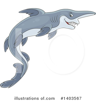 Royalty-Free (RF) Shark Clipart Illustration by Alex Bannykh - Stock Sample #1403567