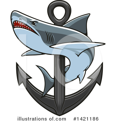 Sharks Clipart #1421186 by Vector Tradition SM