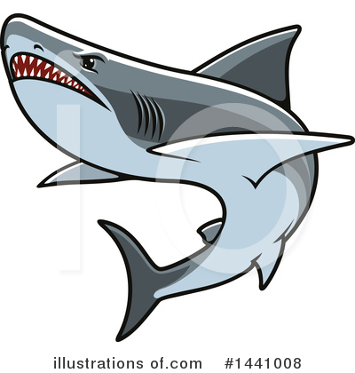 Royalty-Free (RF) Shark Clipart Illustration by Vector Tradition SM - Stock Sample #1441008