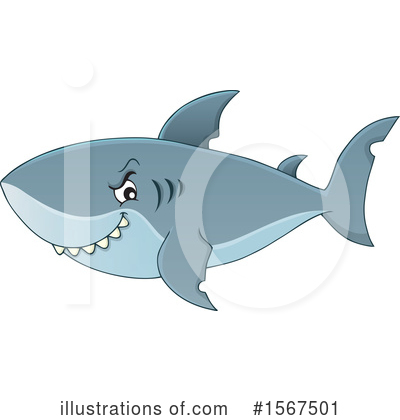 Royalty-Free (RF) Shark Clipart Illustration by visekart - Stock Sample #1567501
