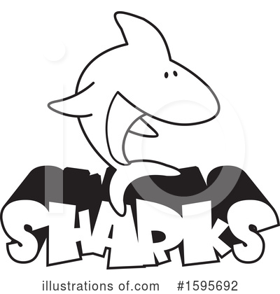 Royalty-Free (RF) Shark Clipart Illustration by Johnny Sajem - Stock Sample #1595692