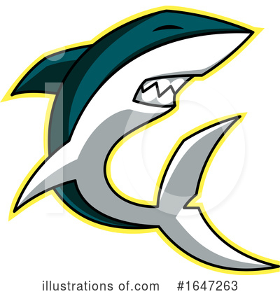 Royalty-Free (RF) Shark Clipart Illustration by Morphart Creations - Stock Sample #1647263