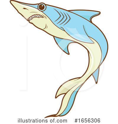 Royalty-Free (RF) Shark Clipart Illustration by Pushkin - Stock Sample #1656306