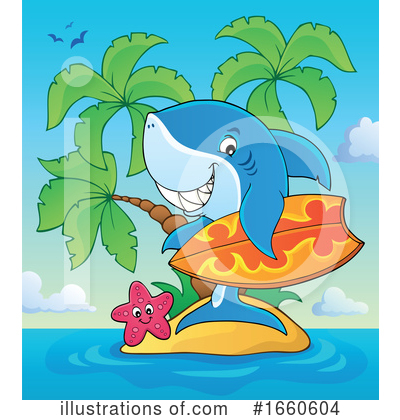 Royalty-Free (RF) Shark Clipart Illustration by visekart - Stock Sample #1660604