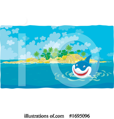 Royalty-Free (RF) Shark Clipart Illustration by Alex Bannykh - Stock Sample #1695096