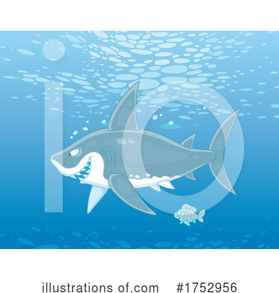 Royalty-Free (RF) Shark Clipart Illustration by Alex Bannykh - Stock Sample #1752956