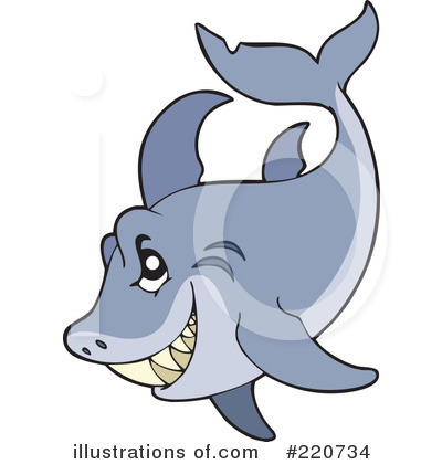 Royalty-Free (RF) Shark Clipart Illustration by visekart - Stock Sample #220734