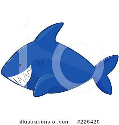 Royalty-Free (RF) Shark Clipart Illustration by BNP Design Studio - Stock Sample #226420