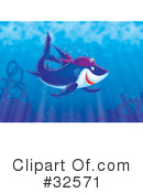 Shark Clipart #32571 by Alex Bannykh