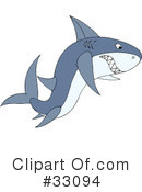 Shark Clipart #33094 by Alex Bannykh