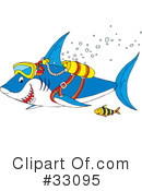 Shark Clipart #33095 by Alex Bannykh