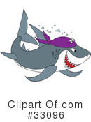 Shark Clipart #33096 by Alex Bannykh