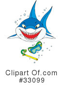 Shark Clipart #33099 by Alex Bannykh