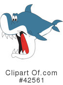 Shark Clipart #42561 by Dennis Holmes Designs