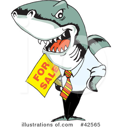 Shark Clipart #42565 by Dennis Holmes Designs