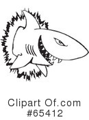 Shark Clipart #65412 by Dennis Holmes Designs