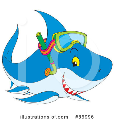 Royalty-Free (RF) Shark Clipart Illustration by Alex Bannykh - Stock Sample #86996