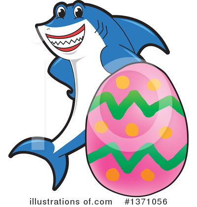 Royalty-Free (RF) Shark Mascot Clipart Illustration by Mascot Junction - Stock Sample #1371056