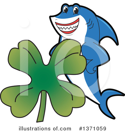 Royalty-Free (RF) Shark Mascot Clipart Illustration by Mascot Junction - Stock Sample #1371059