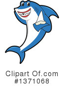 Shark Mascot Clipart #1371068 by Mascot Junction