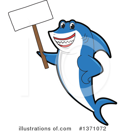Royalty-Free (RF) Shark Mascot Clipart Illustration by Mascot Junction - Stock Sample #1371072