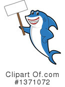 Shark Mascot Clipart #1371072 by Mascot Junction
